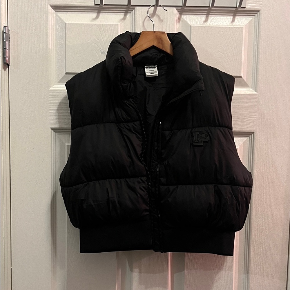 Victoria's Secret Black Puffer Vest